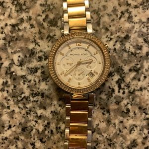 Woman’s Michael KORS two-tone crystal watch